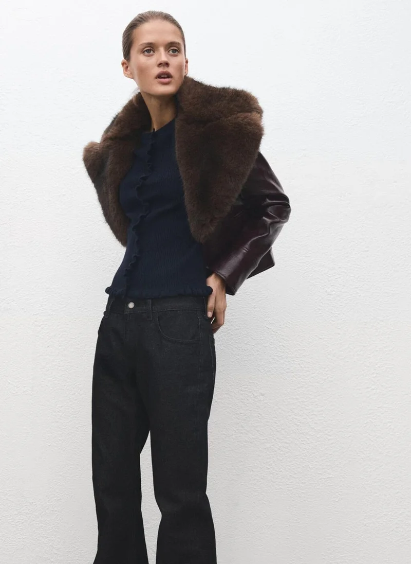 MANGO Scalloped edges cardigan