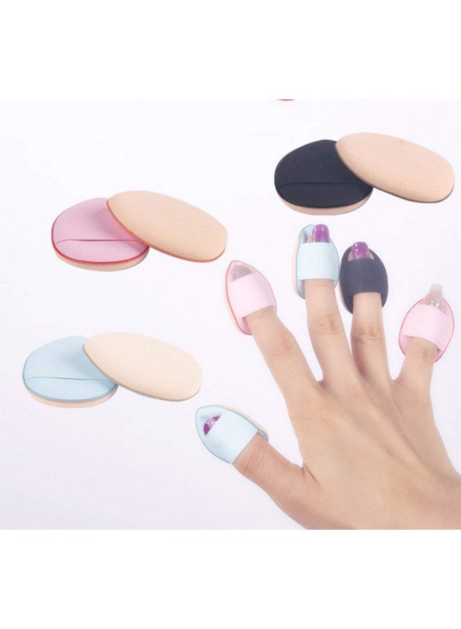 WOIWO 5 Pcs Makeup Brush Details Concealer Fingertip Small Steamed Buns Mini Finger Water Droplets Air Cushion Puff - Image 1