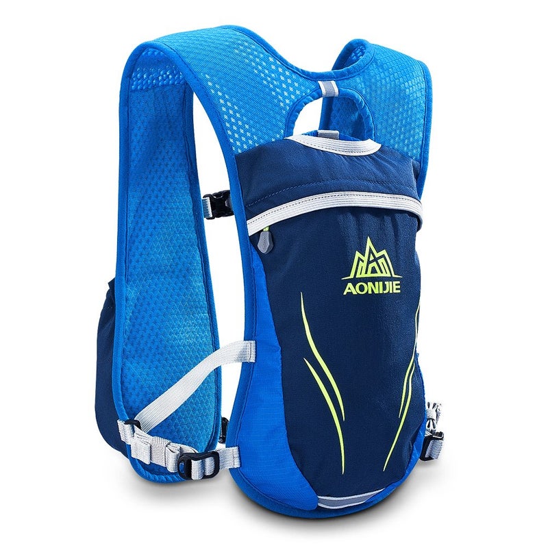 AONIJIE Running Hydration Vest Backpack for Women and Men Lightweight Trail Running Backpack 5.5L Blue - Image 4