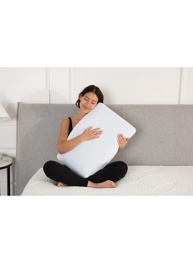 Cool Gel Cooling Pillow for Sleeping, Standard Size Cooling Memory Foam Pillow for Hot Sleepers, Reversible Ergonomic Design, Pressure Relief, Spine Alignment, Side, Back Contouring Support - Image 5