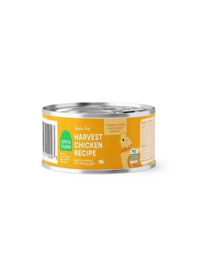 Open Farm, Morsels in Gravy, Grain Free Wet Cat Food, Harvest Chicken Recipe, 5.3oz Cans (Case of 12) - Image 1