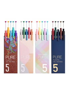 Y&D Ink Retractable Gel Pens, 0.5mm Fine Point, No Bleed and Smudging, Write with Dry Fast, Soft Rubber Feeling, Writes Smoothly, for Kids Adults, 20 Pieces (20 Color)  - Image 1