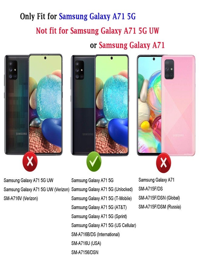 PUSHIMEI Compatible with Samsung Galaxy A71 5G Case, Military Grade Heavy Duty Protection Phone Case Cover with HD Screen Protector Magnetic Ring Kickstand for Galaxy A71 5G (Black) - Image 2