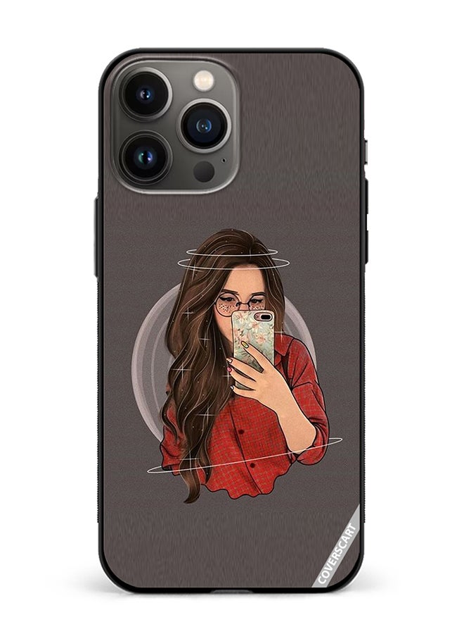 COVERSCART Protective Case Cover For Apple iPhone 14 Pro Max Girl Clicks A Selfie Design Multicolour