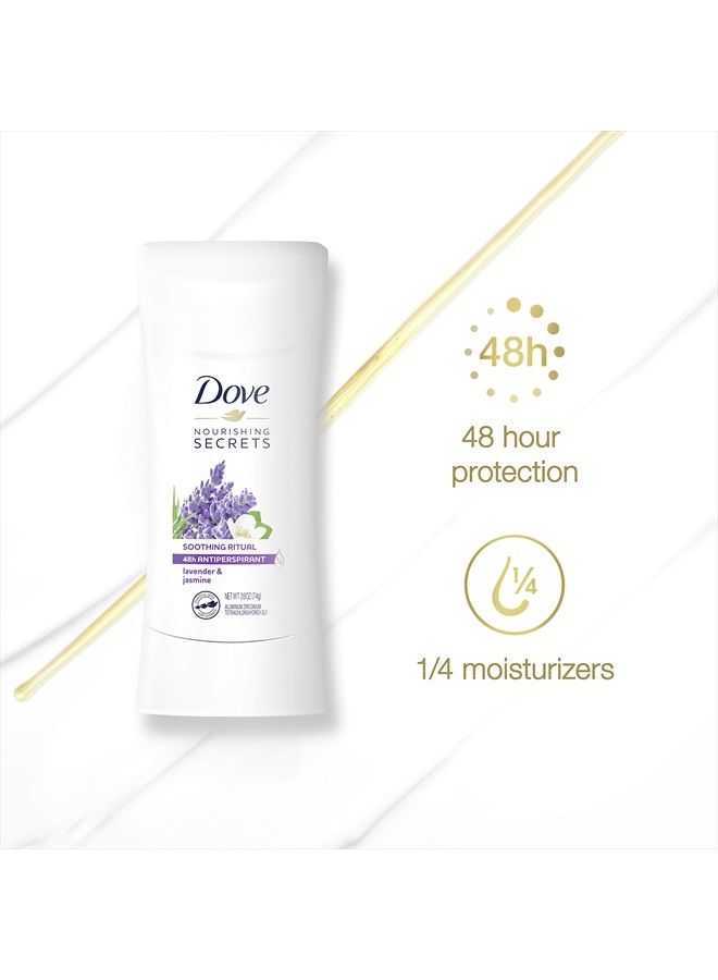 Dove Nourishing Secrets Antiperspirant Deodorant Stick for Women Lavender & Jasmine for 48 Hour Underarm Sweat Protection And Soft And Comfortable Underarms, 2.6 Fl Oz (Pack of 3) - Image 2