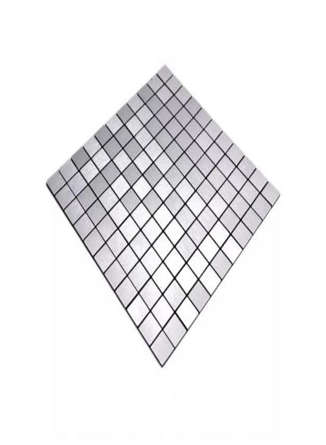 Matiko Peel and Stick Tile Backsplash, Stainless Steel Kitchen Backsplash, Self Adhesive Metal Tile (12"x12") (AB, 5) - Image 1