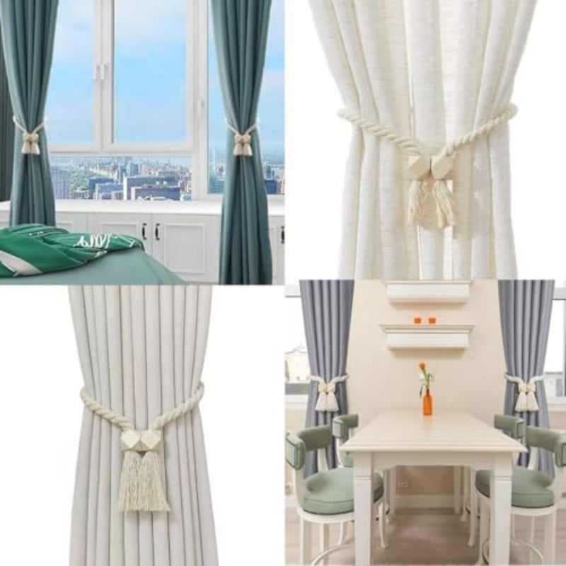 4 x tiebacks for curtains, curtain tiebacks, curtain holders, tiebacks for curtains - Image 4