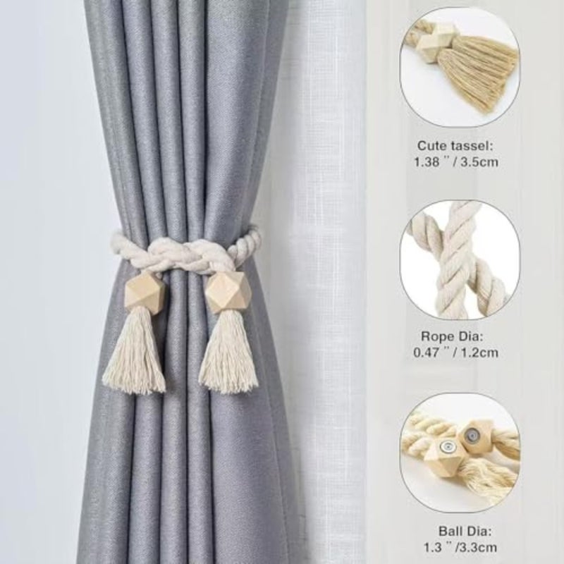 4 x tiebacks for curtains, curtain tiebacks, curtain holders, tiebacks for curtains - Image 3