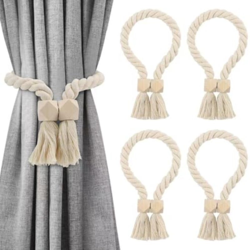 4 x tiebacks for curtains, curtain tiebacks, curtain holders, tiebacks for curtains - Image 1