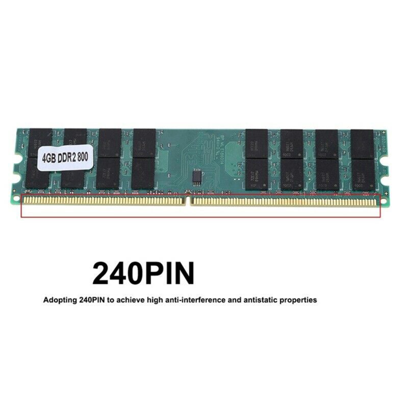 Desktop Memory Bar 4GB 800MHz 240Pin - High Interference Static Resistance Stable Performance for Desktop Gaming and Work - Image 4