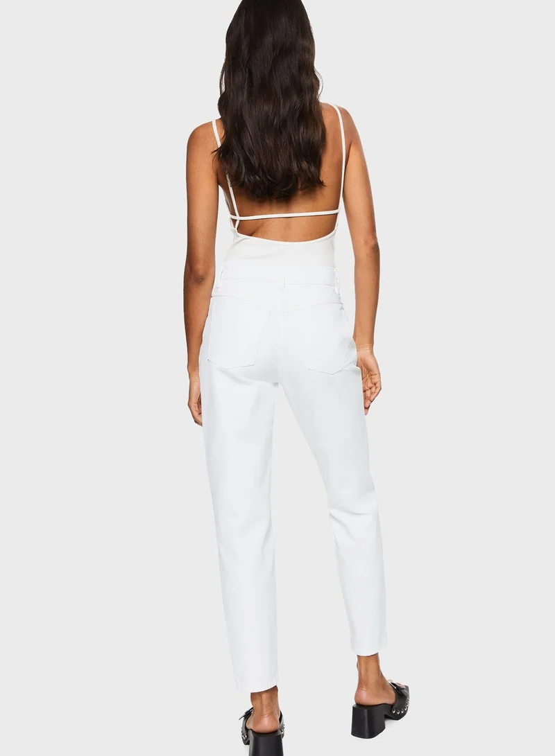 MANGO High Waist Mom Jeans