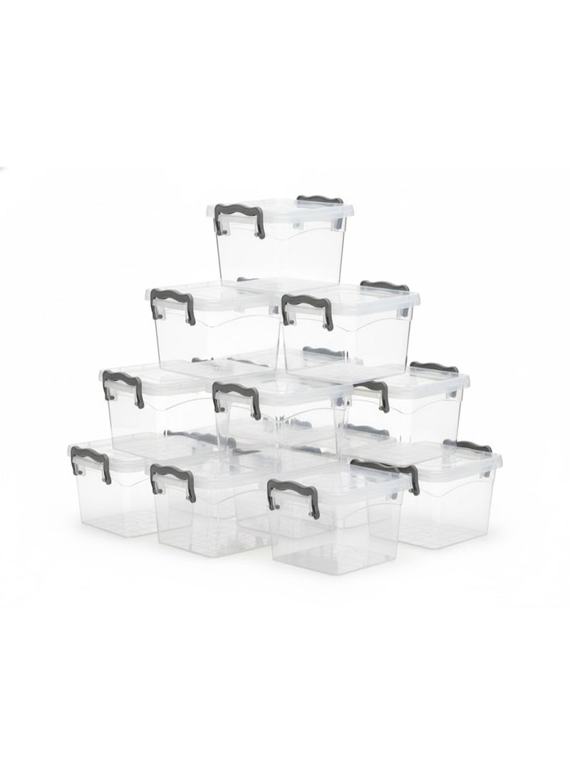 فافيلا طقم من 10علب لتحضير الوجبات في الميكروويف شفاف 550ملليلتر-كود 674 - Image 5