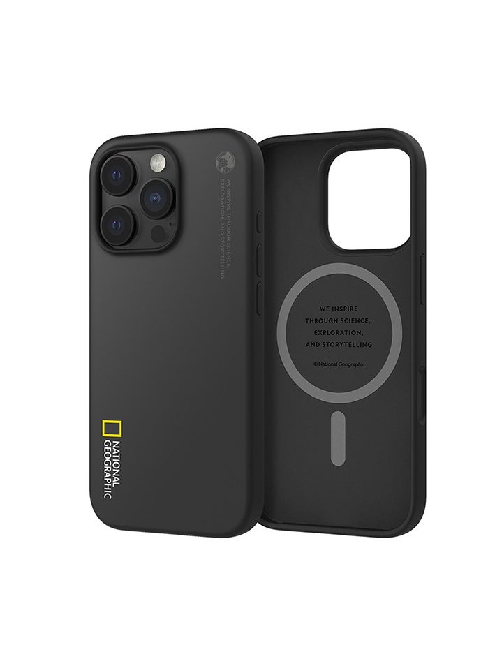 National Geographic MagSafe Silicone Case iPhone 16 Pro Max - Black