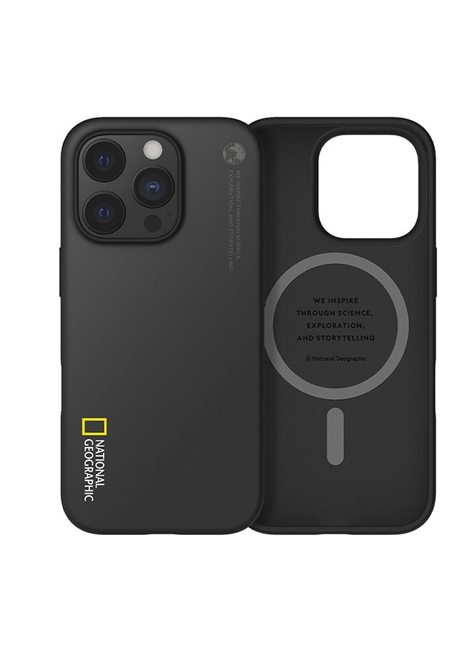 National Geographic MagSafe Silicone Case iPhone 16 Pro Max - Black