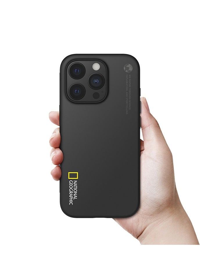 National Geographic MagSafe Silicone Case iPhone 16 Pro Max - Black