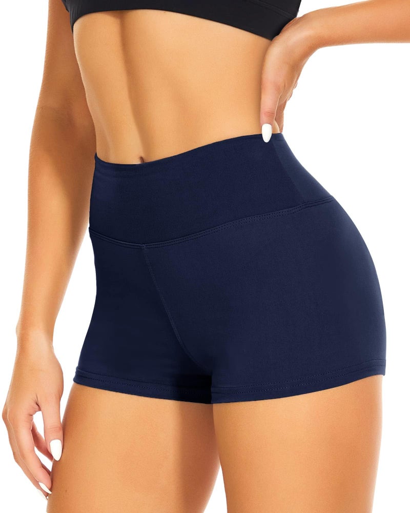 CAMPSNAIL Workout Biker Shorts Women - 3"/5"/8" High Waisted Tummy Control Spandex Booty Volleyball Shorts for Yoga Dance - Image 1