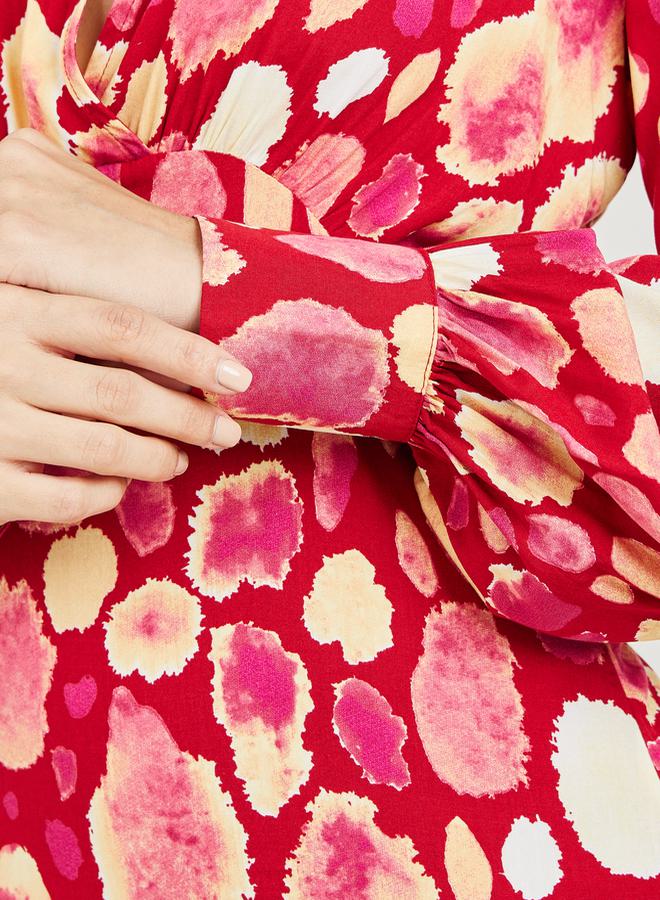 Styli Polka Dot Midi Dress  - Image 3