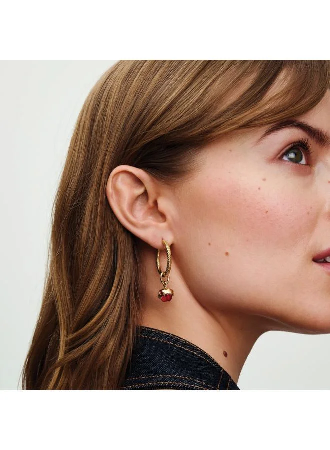 باندورا Pandora Moments Charm Hoop Earrings