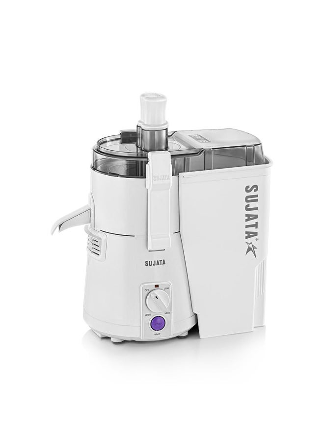 سوجاتا Sujata Powermatic Juicer |900 Watts Double Ball Bearing Motor|22000 RPM|Non-Stop 90 Mins Running| Centrifugal Juicer | White - Image 1
