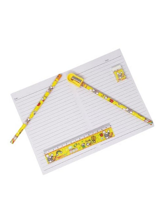 PARTEET Mix Stationery Gift Set In A Bag For Kids (Multi Color, Pack Of 6, Fabric, Modern, Multicolor) - Image 3