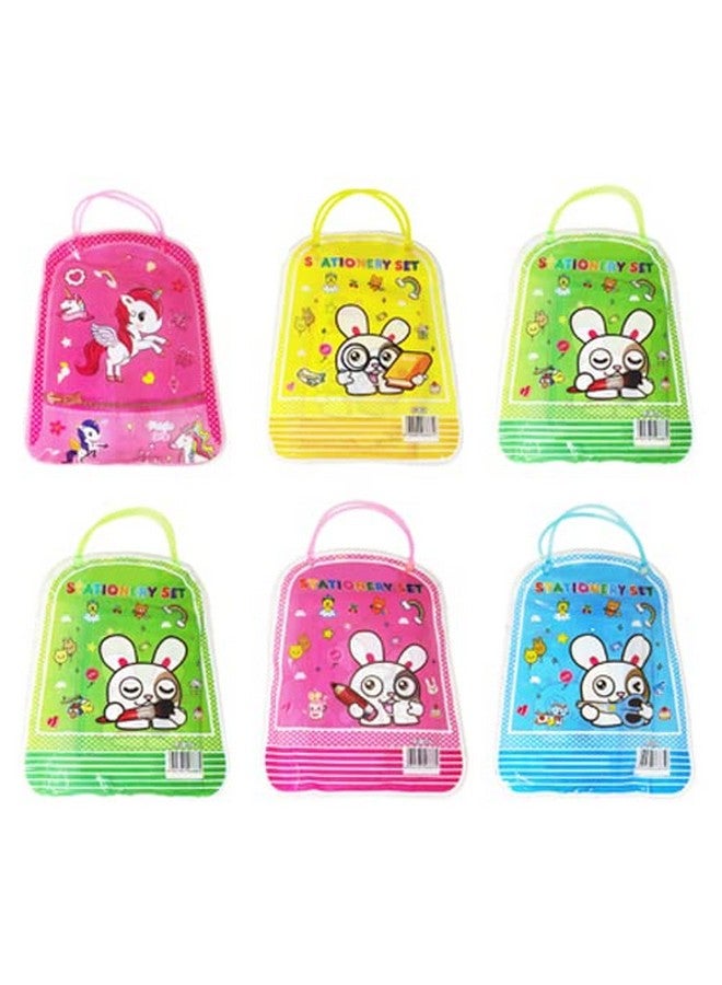 PARTEET Mix Stationery Gift Set In A Bag For Kids (Multi Color, Pack Of 6, Fabric, Modern, Multicolor) - Image 5