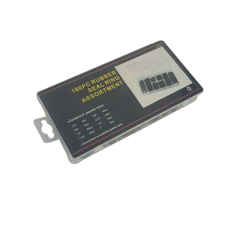 🚗 مجموعة حلقات مطاطية عازلة لختم مضخة تكييف السيارة 180 قطعة - Image 4