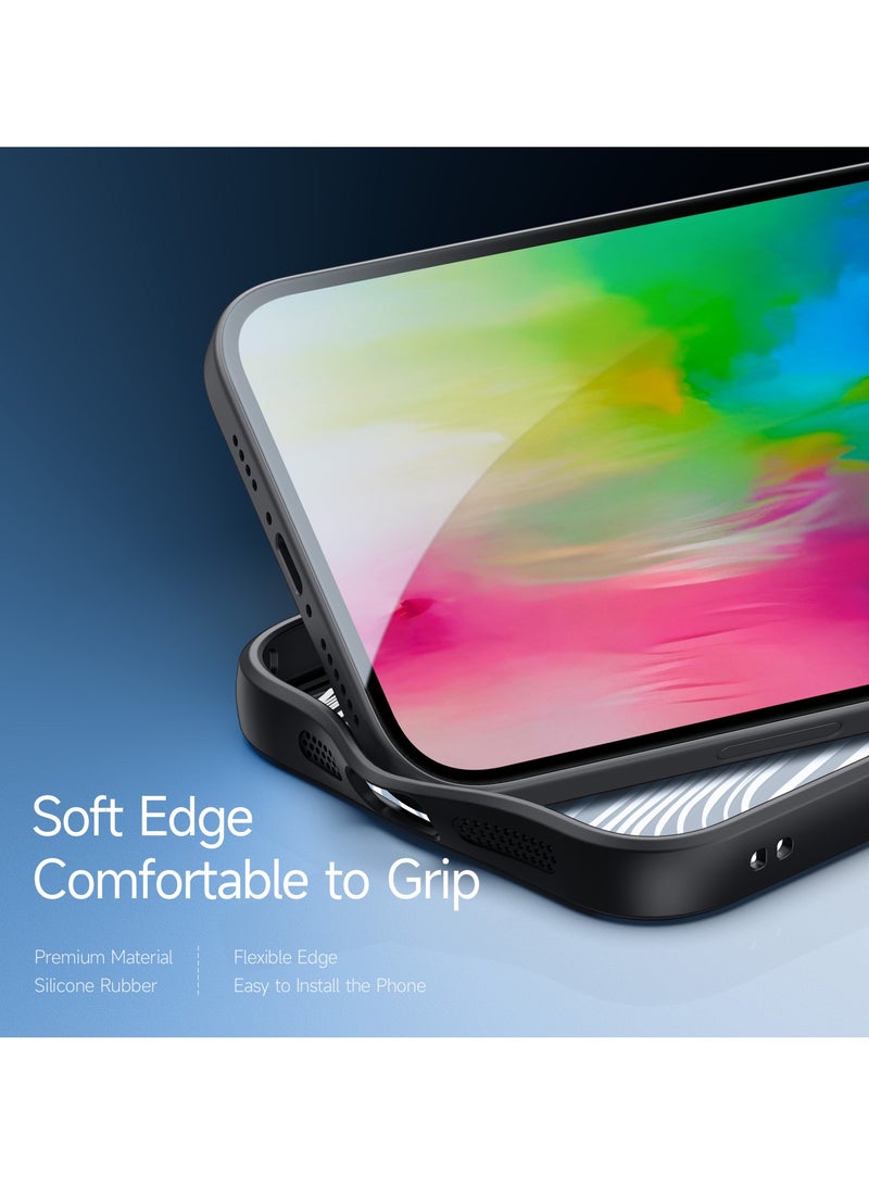 دوكس دوتشيز جراب ايمو دوكس دوكيس شفاف مضاد للاصفرار [غطاء خلفي صلب من البولي كربونات ومن السيلكون ] يدعم الشحن اللاسلكي المغناطيسي جراب واقٍ مقاوم للصدمات متوافق مع IPhone 16 Plus  (أسود) - Image 3