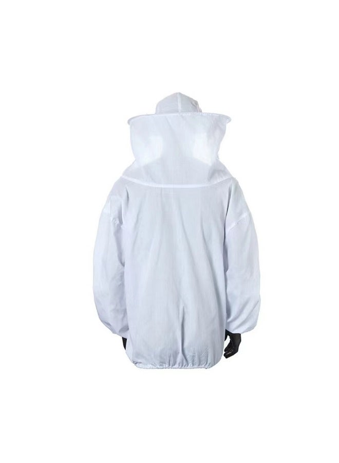مجموعة بدلة تربية النحل ， سترة تربية النحل سترة سموك مع جيوب الحجاب والأدوات （2XL） - Image 4