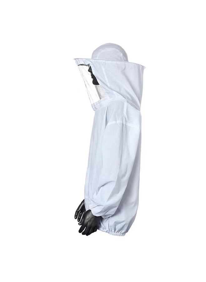 مجموعة بدلة تربية النحل ， سترة تربية النحل سترة سموك مع جيوب الحجاب والأدوات （2XL） - Image 3