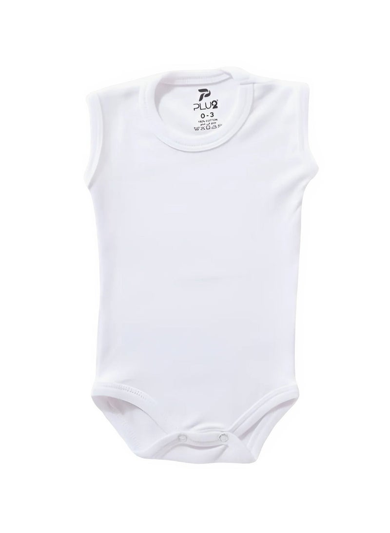 Pluto Pack of 3 Cotton Sleeveless Bodysuit for Baby - Image 2