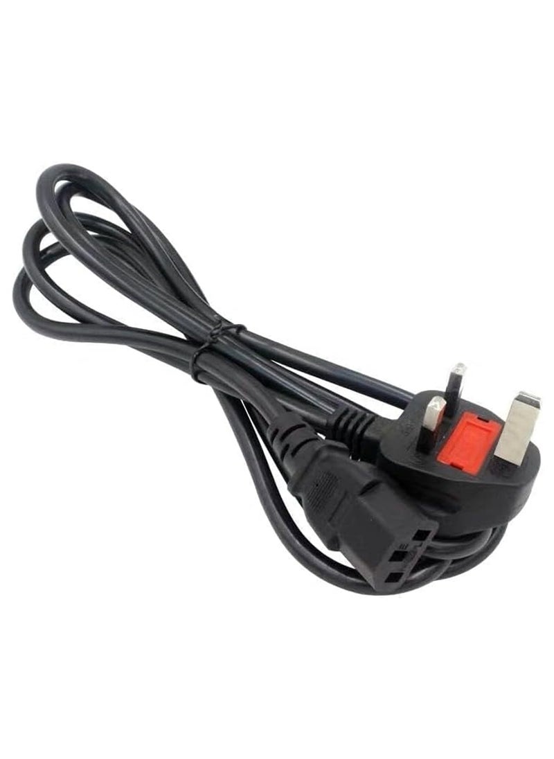 Duravel - Duravel Monitor Power Cord 3 Pin UK Main Leads Universal AC Power Cord Replacement for PC Computer Printer LED LCD Smart TVs - Image 1