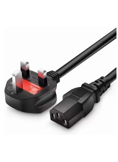 Duravel Duravel Monitor Power Cord 3 Pin UK Main Leads Universal AC Power Cord Replacement for PC Computer Printer LED LCD Smart TVs  - Image 1