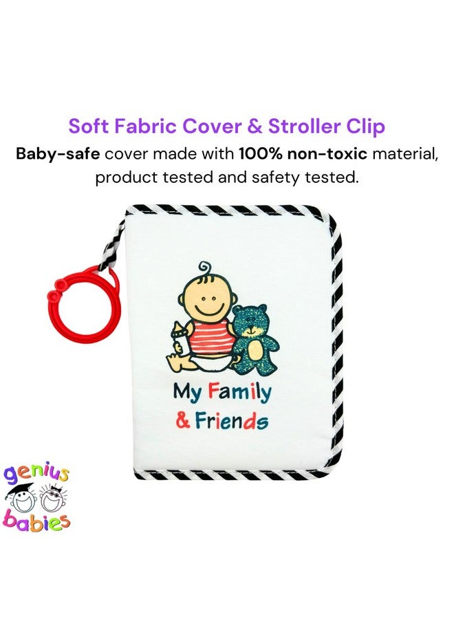 Genius Baby Toys Baby's First Photo Album - My First Family Photo Album for Baby - Soft Fabric, Baby Safe, Easy to Clean, Holds 17 Photos, Personalize with Your Favorite Pictures, No Hard Edges - Genius Baby Toys - Image 4