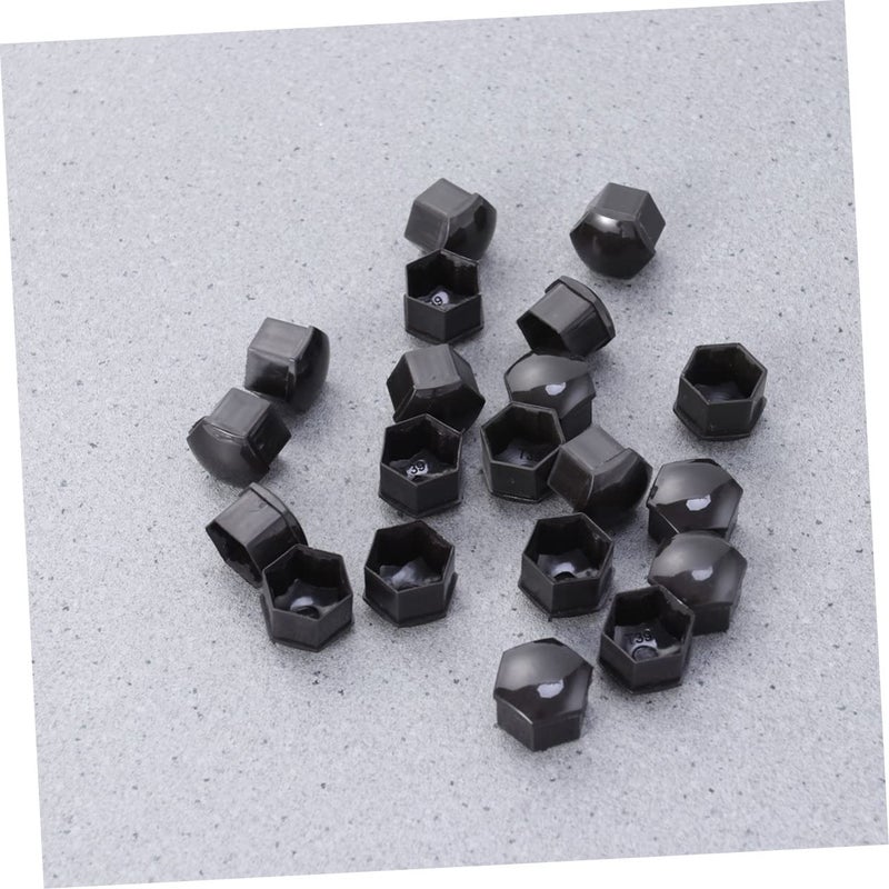 Black Wheel Lug Nut Covers with Clips Easy Installation Anti Corrosion Durable Bolt Caps - Image 3