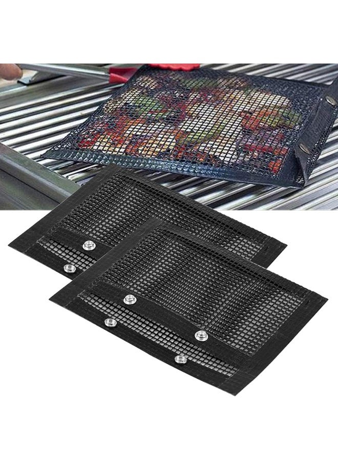 IBAMA Reusable Non-Stick Mesh Grill Bag High-Temperature Resistant Teflon BBQ Bag for Grilling & Baking Easy Flip, Fireproof, BPA-Free, Perfect for Meat, Vegetables & Seafood - Image 1