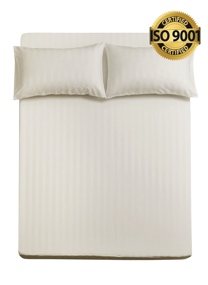 Single Microfiber Sheet Set,  Single Size 2 Pieces, Hotel Stripes Design - pzsku/Z5717B20C7378A4E334F6Z/45/_/1739811847/5372635e-ee2d-4a83-bce6-bcaa08becc16