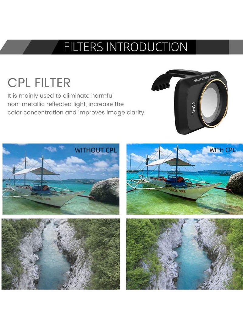 6-Piece ND Filter Set for DJI Mavic Mini, Mini 2, Mini SE - Multi-Coated Accessories Including MCUV, CPL, ND4, ND8, ND16, ND32 for Enhanced Drone Photography. - Image 4