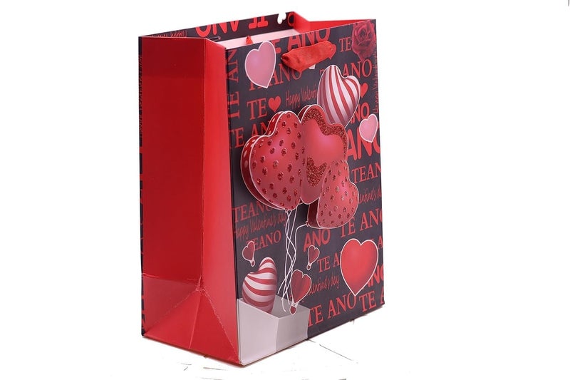 LEKORED 3D Multi Valentines Day Rose Love Cardboard Gifts Paper Bags for Gifting People with Rich Taste on CollageSchoolAnniversaryBirthday Parties and Wedding Candy BagSet of 4 - Image 4