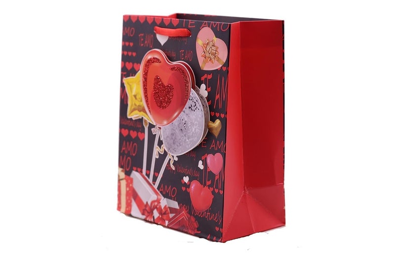 LEKORED 3D Multi Valentines Day Rose Love Cardboard Gifts Paper Bags for Gifting People with Rich Taste on CollageSchoolAnniversaryBirthday Parties and Wedding Candy BagSet of 4 - Image 5