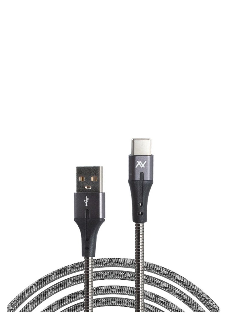 LAVVENTO L'AVVENTO (MP034) Metal Cable with Metal Connectors USB to Type C - Silver  - Image 2
