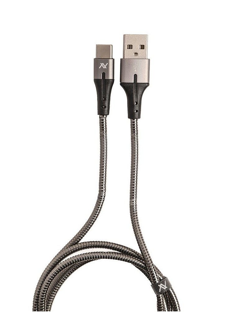 LAVVENTO L'AVVENTO (MP034) Metal Cable with Metal Connectors USB to Type C - Silver  - Image 3