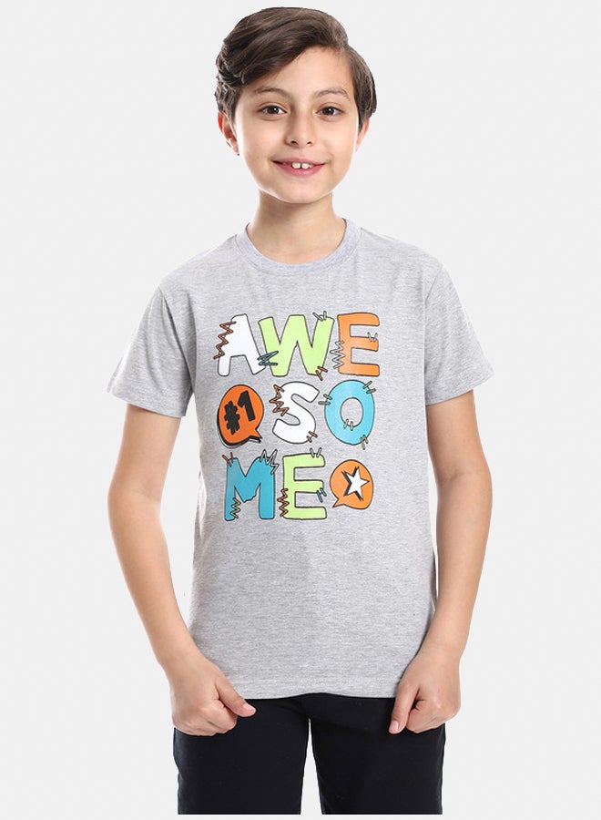 DIADORA Boys Printed Cotton T-Shirt - Image 1