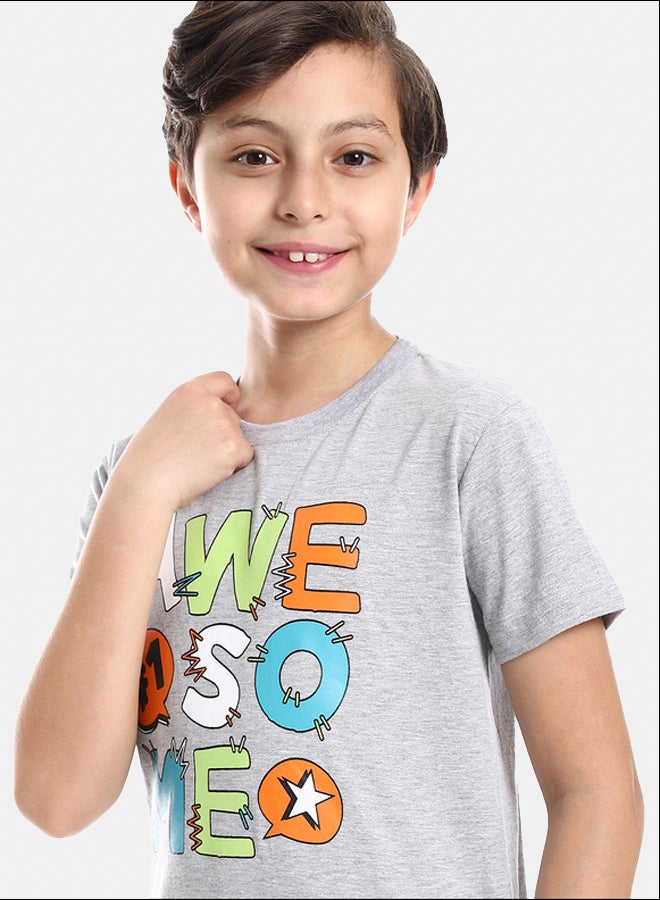 DIADORA Boys Printed Cotton T-Shirt - Image 4
