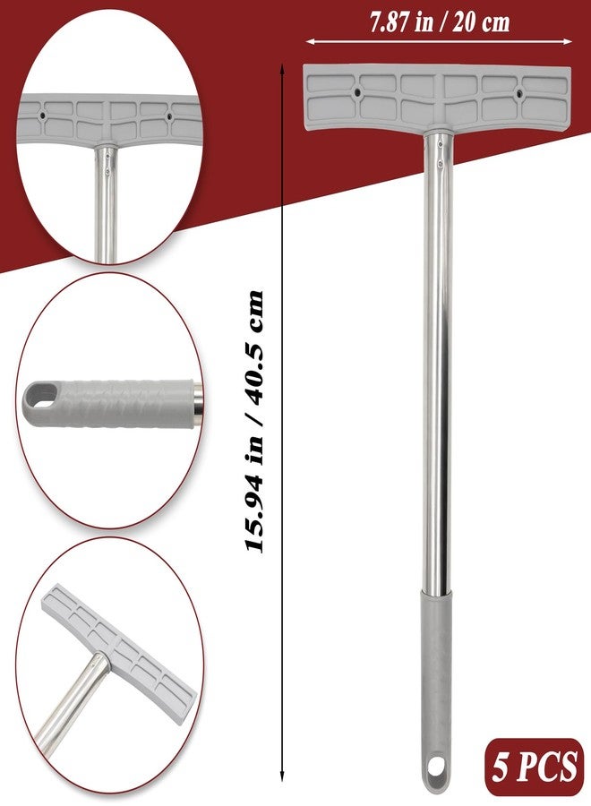 Niuohoy 5 Pcs Handheld Sign Holder Handheld Sign Stands with Screws Stainless Steel Hand Held Billboard Sign Stands for Sports Meetings Exhibition Welcome Leader Tour Guide Parade, No Signboard - Image 2