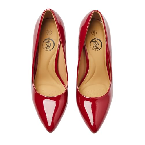 Trary Women’s High Heel Dress Pump Pointed Toe Shoe Classic Office Special Dressy Casual - Image 4