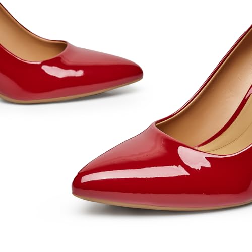 Trary Women’s High Heel Dress Pump Pointed Toe Shoe Classic Office Special Dressy Casual - Image 3