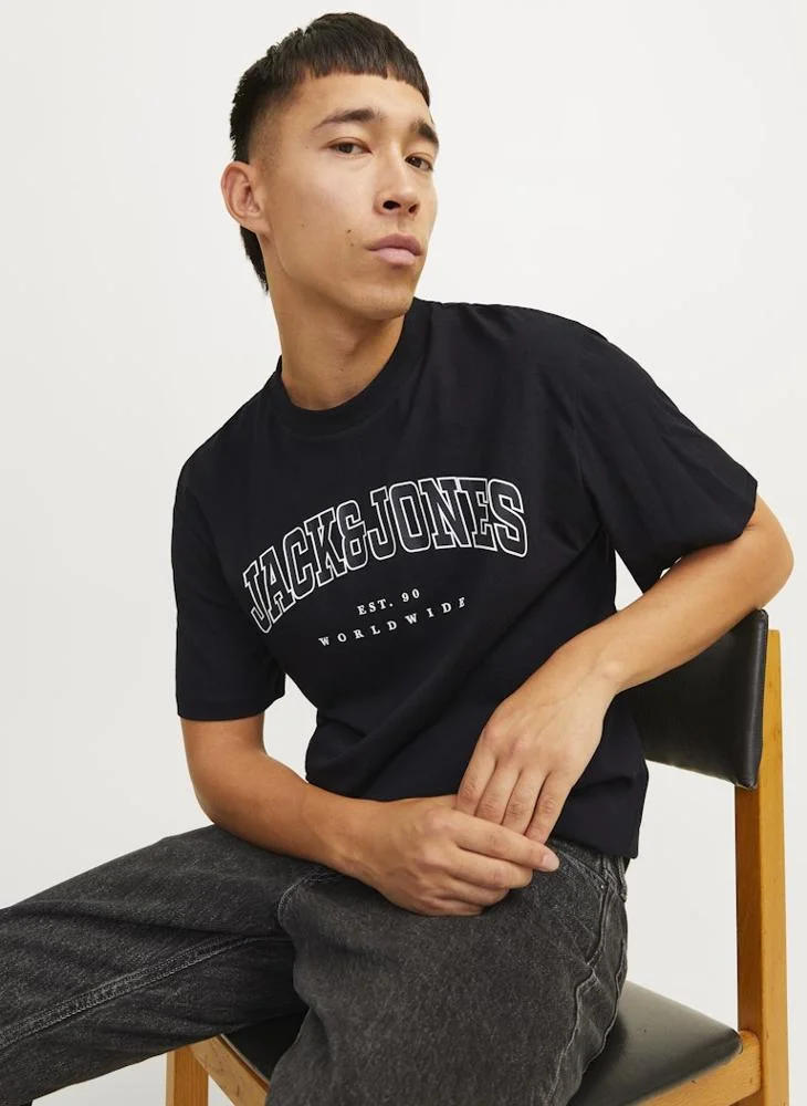 JACK & JONES Logo Crew Neck T-Shirt