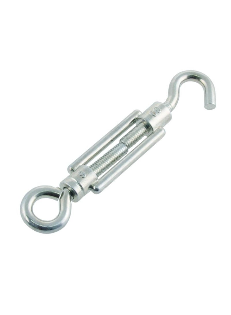 Zinc Plated Steel Eye And Hook Turnbuckle M10 X 80 Mm