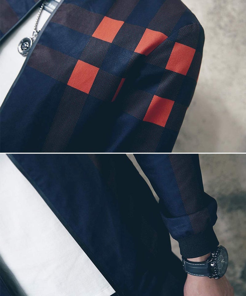 LOGEEYAR Men's Bomber Jacket Casual Lightweight Jacket Color Block Windbreaker Coat with Pocket - Image 5