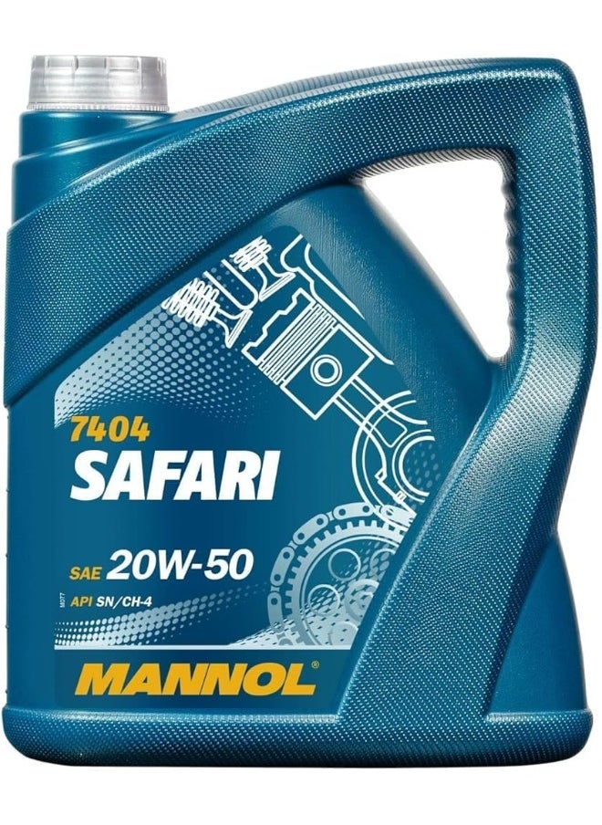 MANNOL - زيت محرك ألماني 7404 سفاري 20W-50 سعة 4 لتر 